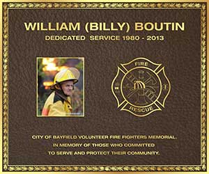 color photo memorial plaque